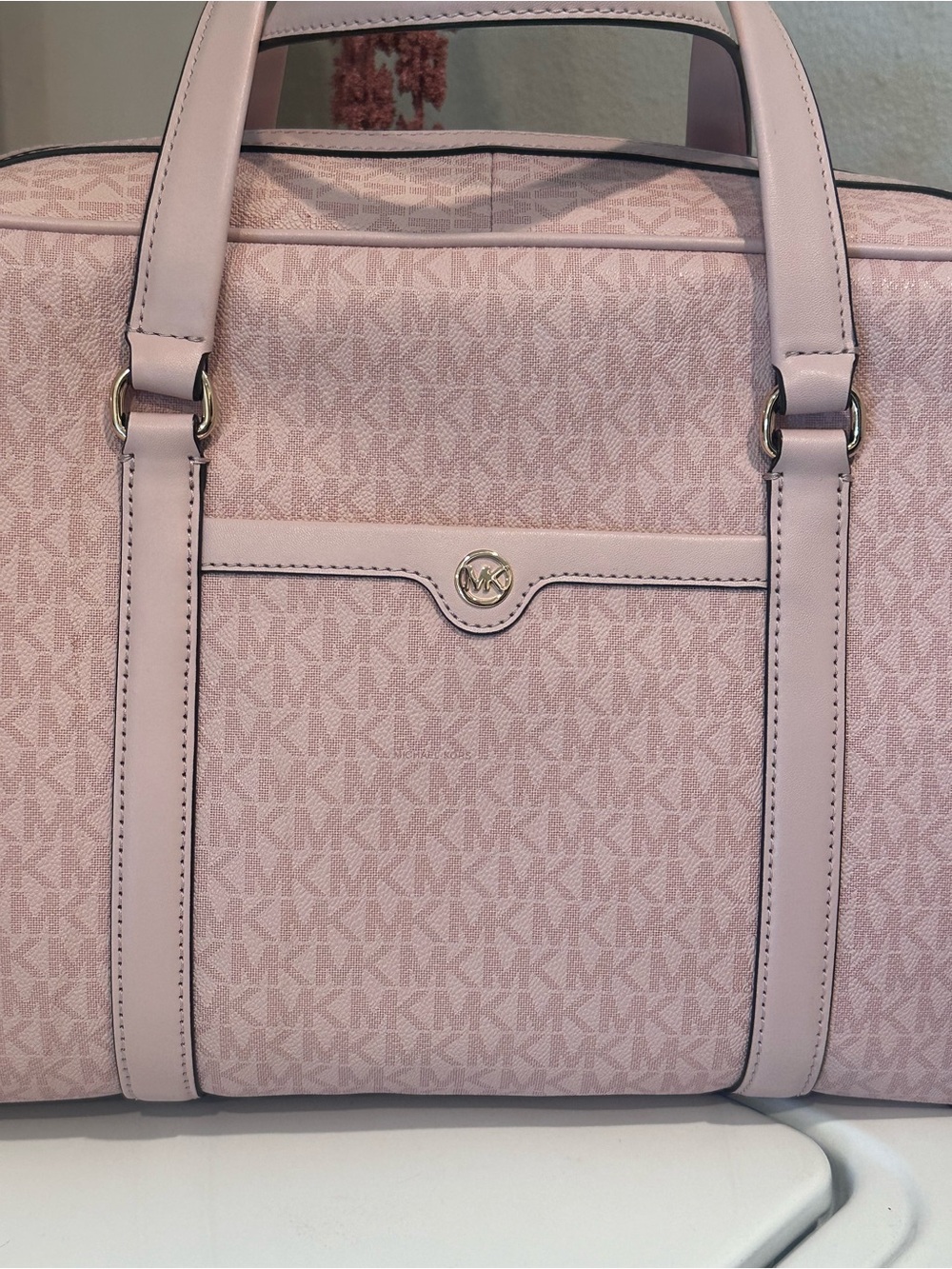 Michael Kors Jet Set Large XL Weekender Bag Pink - Picture 2 of 11